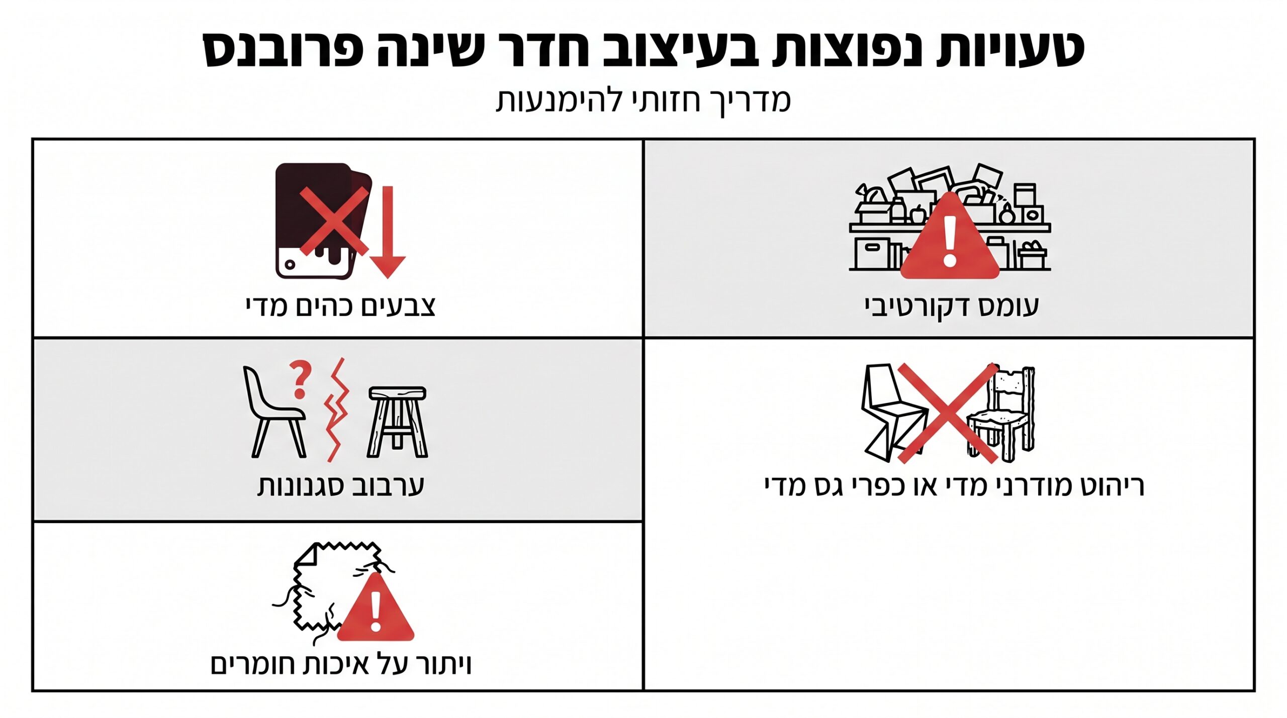 טעויות נפוצות בעיצוב חדר שינה פרובנס